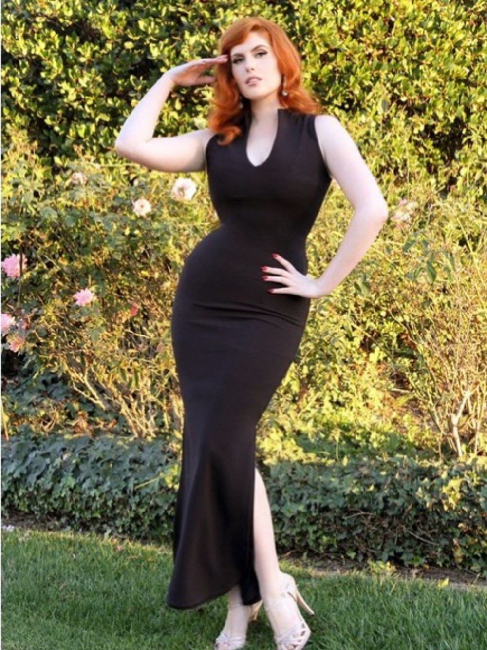 PUG x Elizabeth Claire Taylor Black Sleeveless Maxi Dress